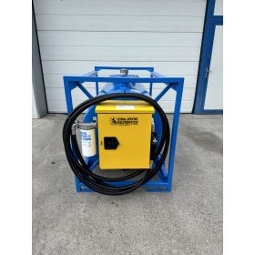   TRASPO 910 gázolajtartály 12V 85l/perc szivattyú, mechanikus mérőóra, 30 mikronos nagy kapacitású  szűrőkészlet , 8 m tömlő 25 mm átmérő, automata pisztoly, A80