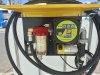 1000 literes IBC tartály fém csap, MECLUBE 12V 45 l/p GÁZOLAJ kimérő szett, mechanikus mérőóra, 6 m nyomótömlő, automata pisztoly, ADR tanúsítvány