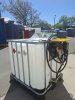 1000 literes IBC tartály fém csap, MECLUBE 12V 45 l/p GÁZOLAJ kimérő szett, mechanikus mérőóra, 6 m nyomótömlő, automata pisztoly, ADR tanúsítvány