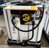 1000 literes IBC tartály fém csap, MECLUBE 12V 45 l/p GÁZOLAJ kimérő szett, mechanikus mérőóra, 6 m nyomótömlő, automata pisztoly, ADR tanúsítvány
