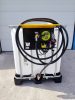UN 1000 Literes IBC tartály fém csappal ADR tan.,MECLUBE go kimérő szett12V 45 l/p sziv.,mech.mérőó. 6m tömlő,aut.piszt,