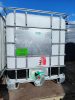 HASZNÁLT RECO UN 1000 literes, ADR-ES műanyag IBC tartály fix műanyag csappal, DN150-es fedéllel. ADR kb. fél évesek.