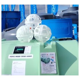   SWIMER AGRO-MOBI 6000 lit. / 9000 lit. szállítható víz és nitrosol tartályhoz hullámtörő 120 db-os labda készlet