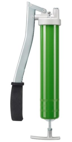 PRELIxx PRO kézi karos zsírzóprés, M 10 x 1-zöld szin-töltőcsonkkal és légtelenítő szeleppel, de zsírtömlő és 4 pofás zsírzófej nélküli kivitelben.