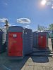 Duplafalú 7500 l FUDPS gázolaj tartály FRONT/LEVEZETETT töltéssel, 230V 70 l/p szivattyú, mechanikus mérőóra, 10 µ szűrőkészlet, 6 m nyomótömlő, automata pisztoly, rádiós szintjelző
