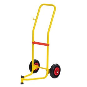   2 kerekes szállítókocsi 50-60 kg-os hordóhoz. Kerékátmérő: 220 mm. Felfújható gumival.