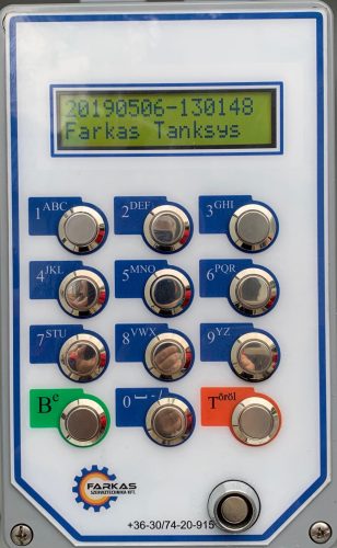 Farkas Tank System (FTS) Tankoló automata, kettős azonosítású rendszer