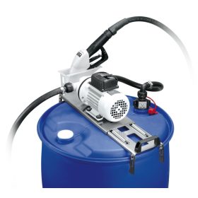   PIUSI SUZZARABLUE DRUM hordókészlet membránpumpa 230V, 36 l/perc, 20 perces folyamatos üzem, 3/4 csatlakozóval, 2 m vezetékkel, SEC csatlakozóval, automata pisztollyal, 6 m tömlővel.