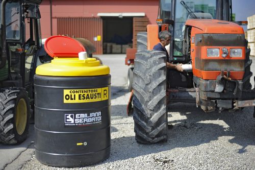 Fáradt olajtároló tartály, QUIOIL 500 liter