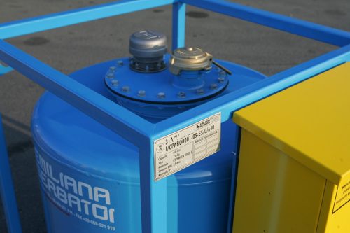 TRASPO 450 gázolajtartály 12V 40l/perc szivattyú, digitális K24 mérőóra, 10 mikronos szűrőkészlet, 8 m tömlő, automata