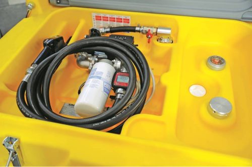 CARRYTANK CTK 600 literes GO tart. ADR-es, 12 V, 85 l/perc meclube szivattyúteljesítmény, dig.mérőóra, szűrőkészlet, 8 m nyomótömlő, aut. piszt.