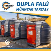 Műanyag dupla falú gázolajtartályok